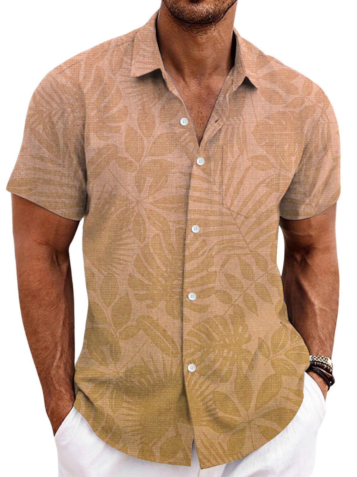 Kurzarm-Cardigan für Herren – Bild 4 | LuxeStyle