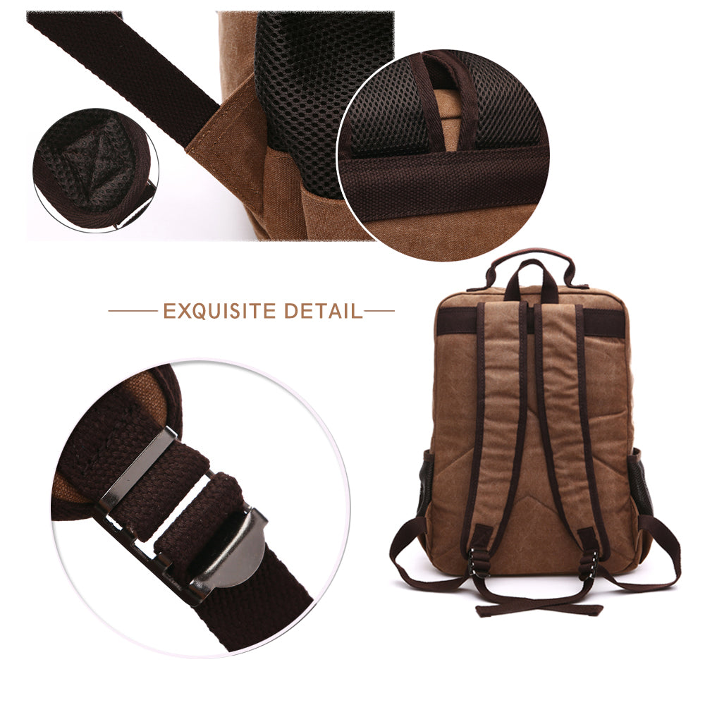 Canvas Rucksack für Laptop 15 Zoll | LuxeStyle
