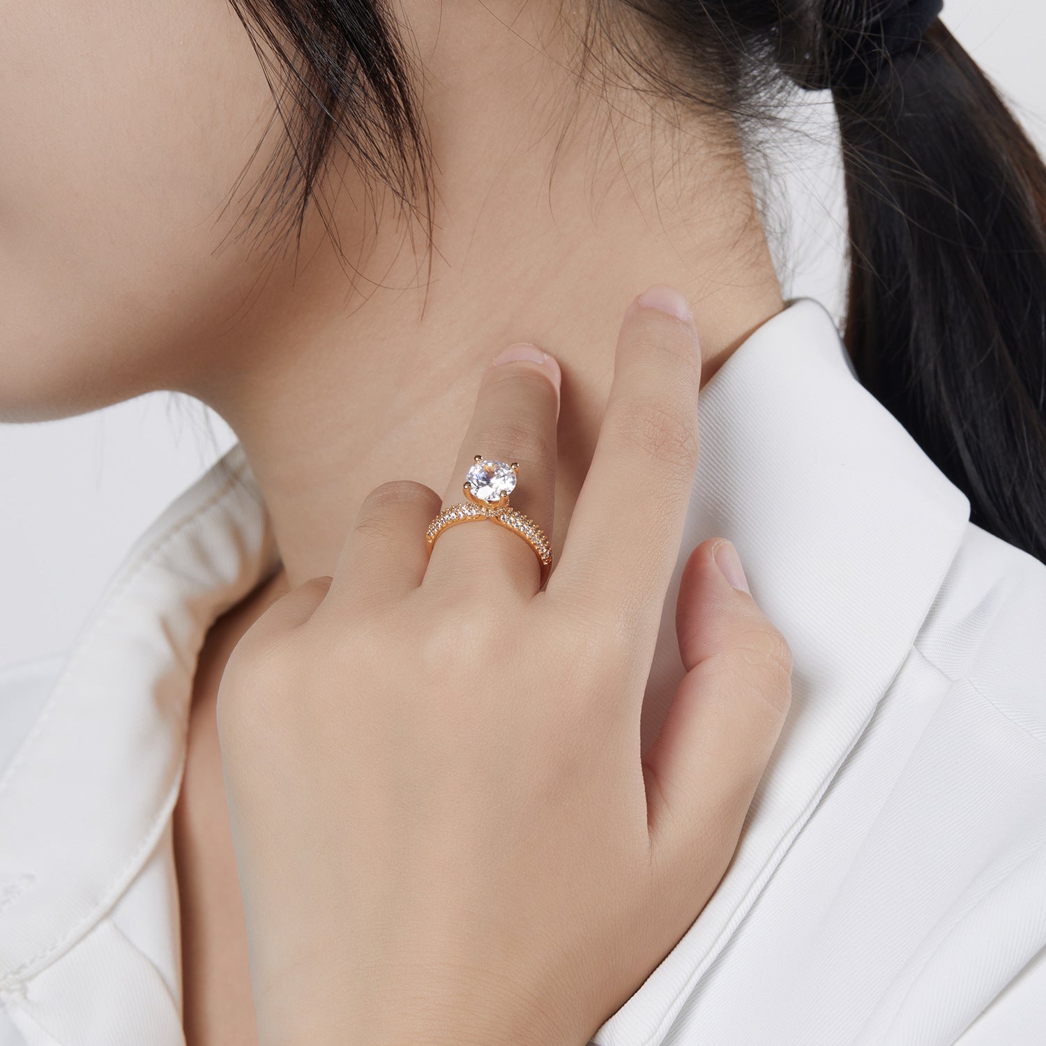 Eleganter Zirkonring im Old Money Stil
