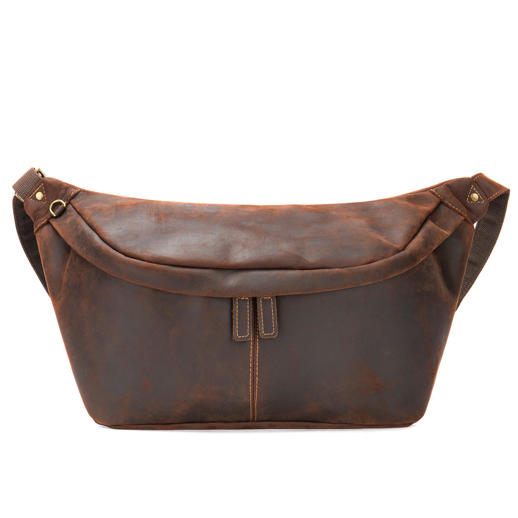 Umhängetasche aus Leder im Retro-Stil – Bild 5 | LuxeStyle