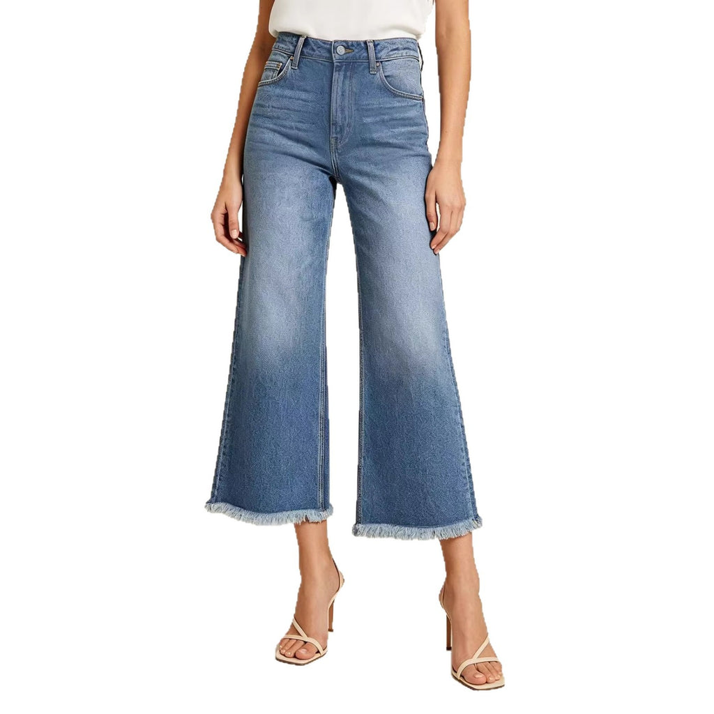 High Waist Straight Leg Jeans