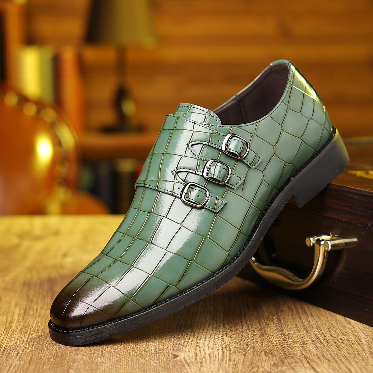 Herren Business-Schuhe mit Schnallen