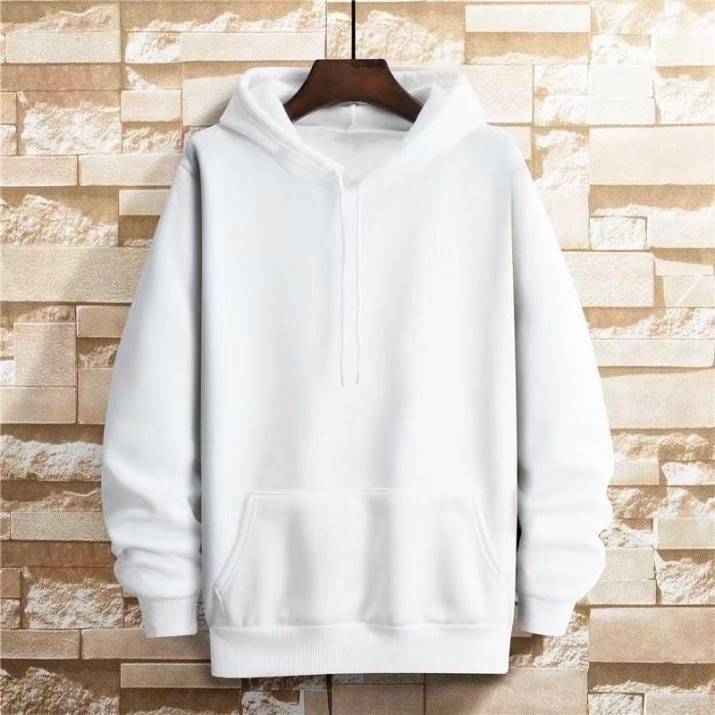 Unifarbenes Kapuzen-Sweatshirt