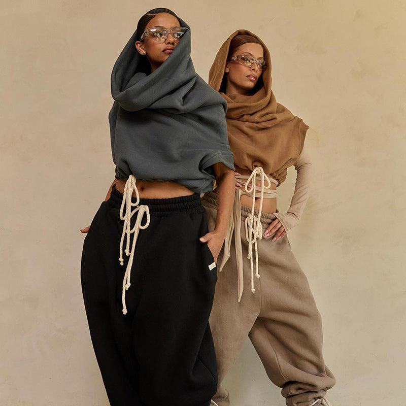 Oversized Kapuzen-Sweatshirt für Damen