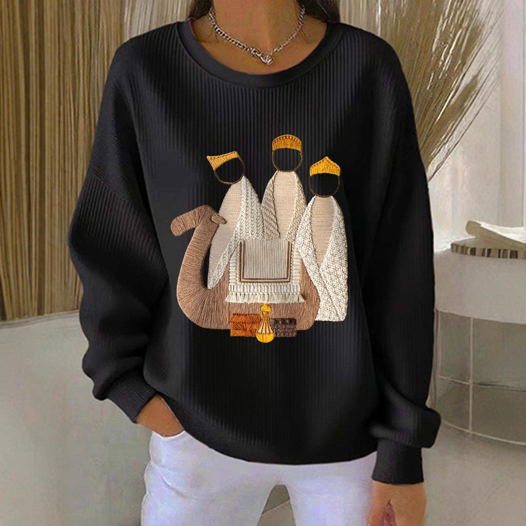 Weihnachts-Pullover Damen 3D-Druck