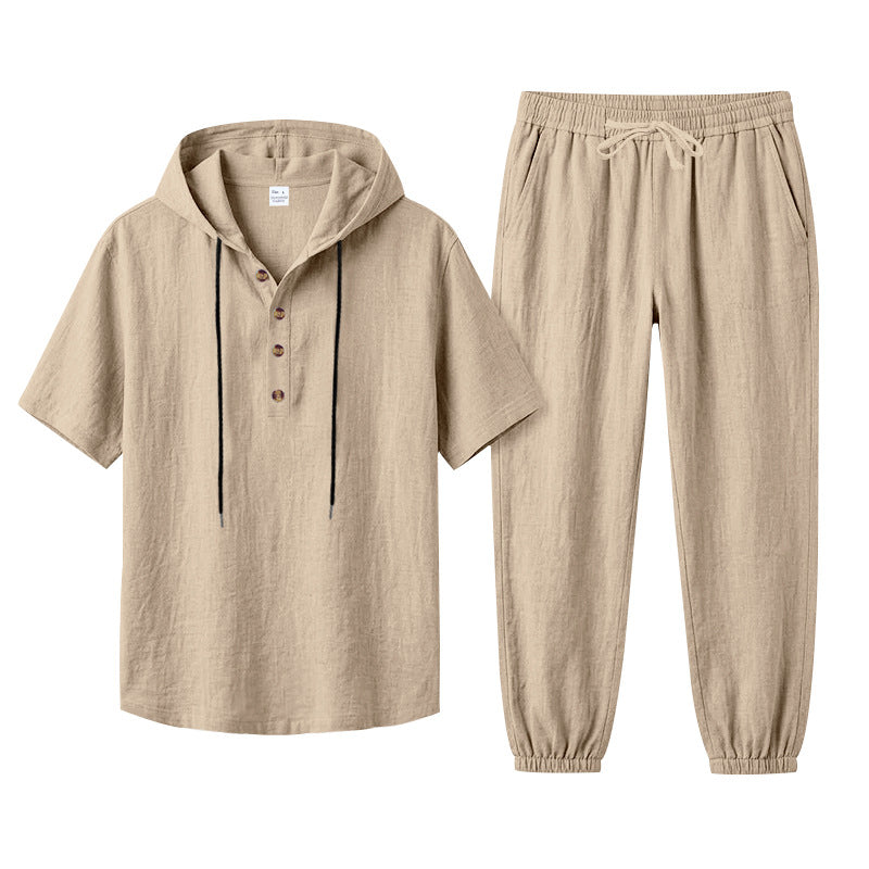 Ensemble pour hommes «Costa» · T-shirt à capuche + Jogger