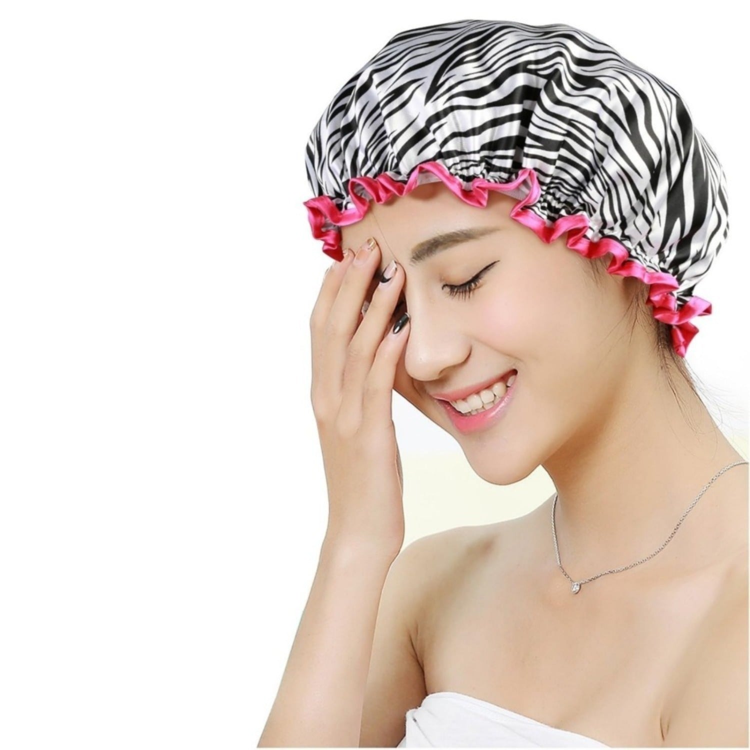 Duschhauben-Set mit 4 Designs