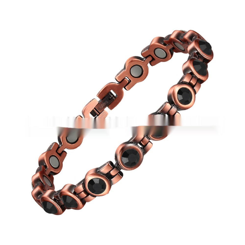 Magnetisches Kupferarmband mit Zirkonia | LuxeStyle