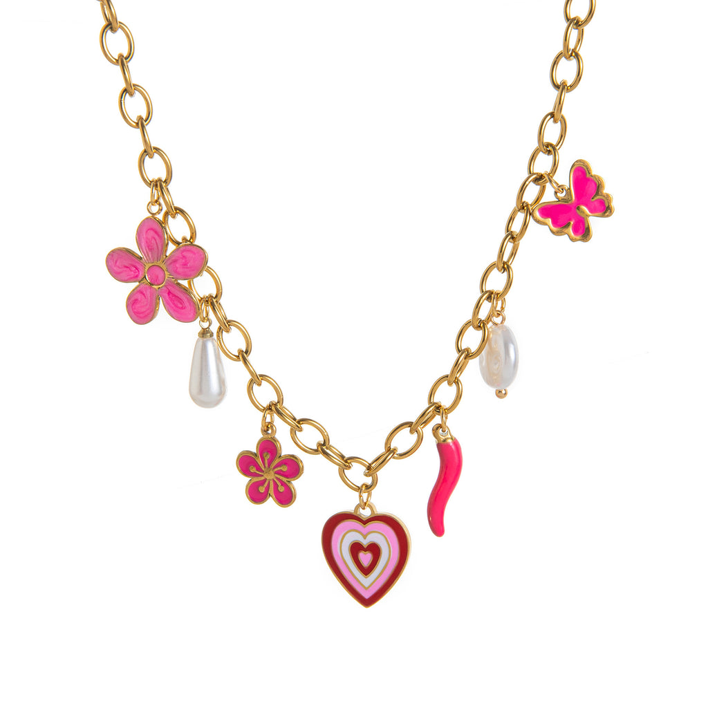 Farbveredeltes Edelstahl-Halsband