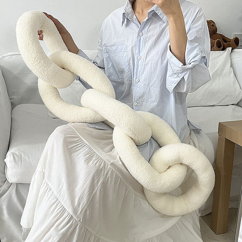 Schwarzes, weisses oder rosafarbenes Wollkissen – Bild 4 | LuxeStyle