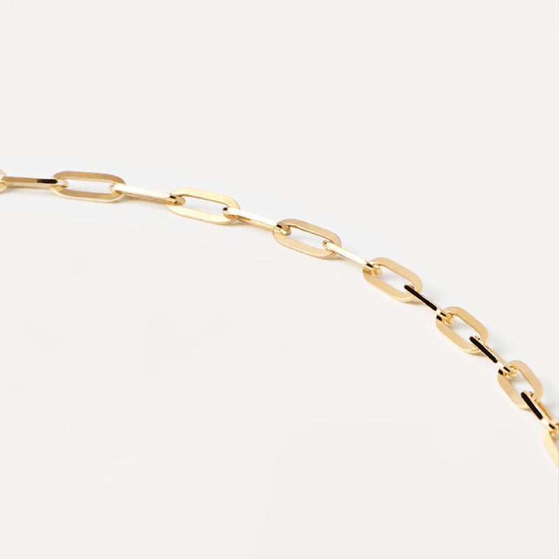 S925 Silber Halskette Minimalistische Goldkette