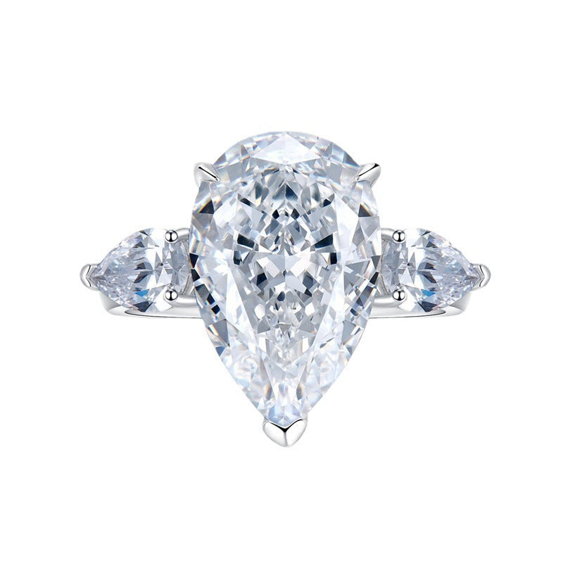 Silberring mit Wassertropfen-Design – Bild 4 | LuxeStyle