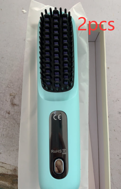 Kabellose 2-in-1 Glättbürste für schnelles Styling