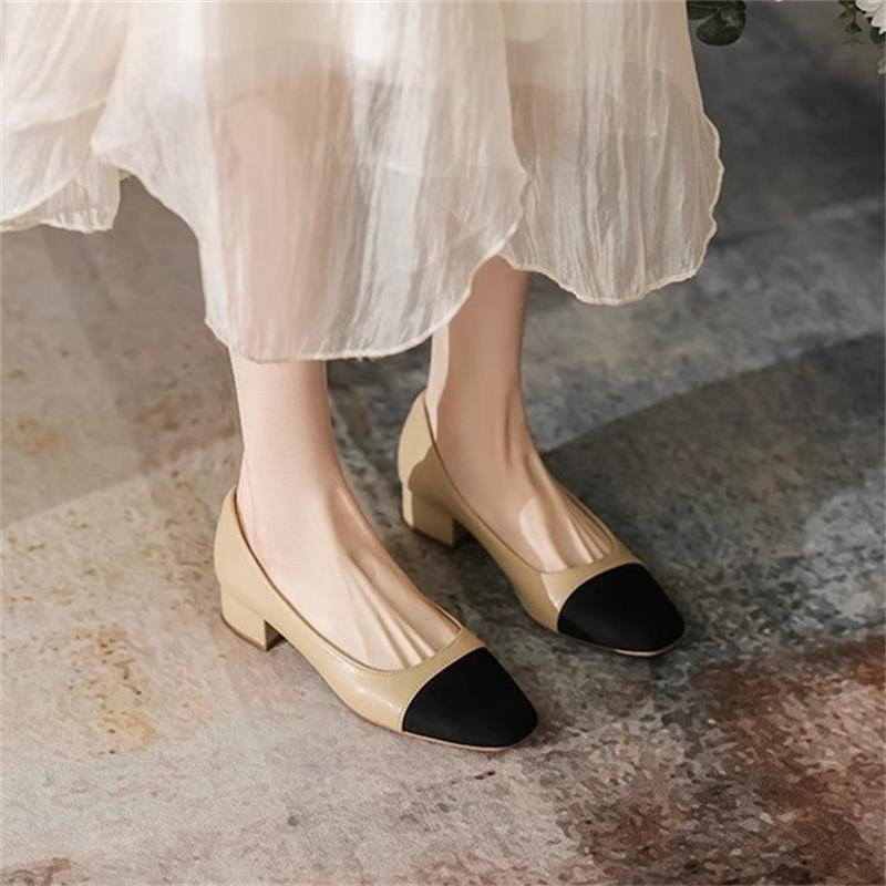 Damen Pumps im Chanel-Stil mit Chunky-Absatz – Bild 4 | LuxeStyle