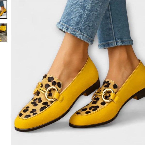 Chunky-Heel Halbschuhe mit Riemen