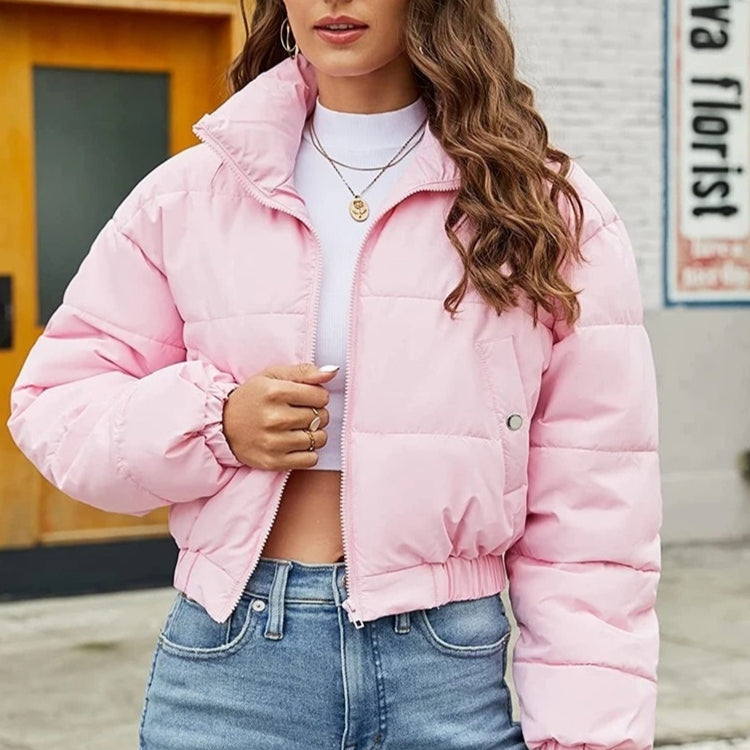 Freizeitschichtjacke in Pink, Schwarz, Off-White | LuxeStyle