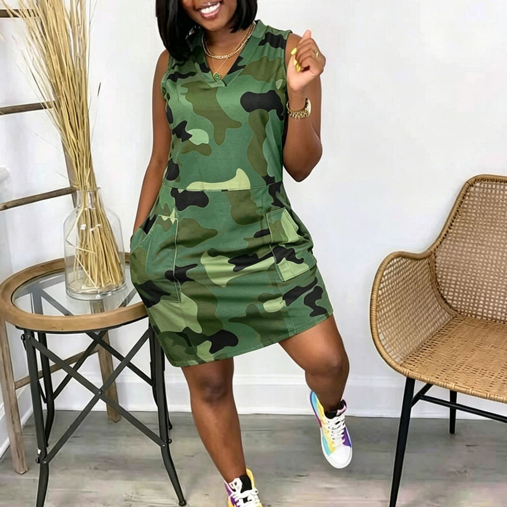 Camo-Mini-Kleid