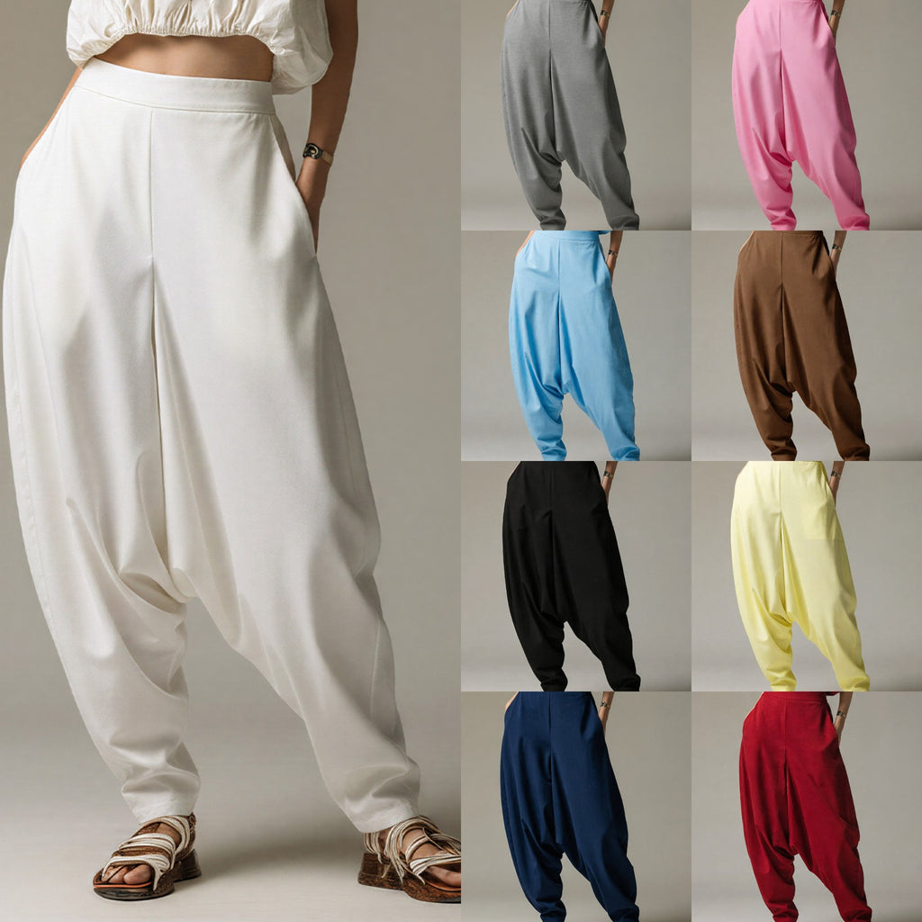 High-Waist Relaxed Fit Hose mit weitem Bein