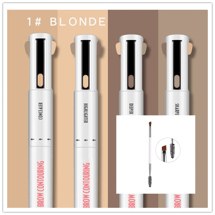 Brow Pencil Spinning Round – 3‑in‑1 Augenbrauenstift – Bild 4 | LuxeStyle