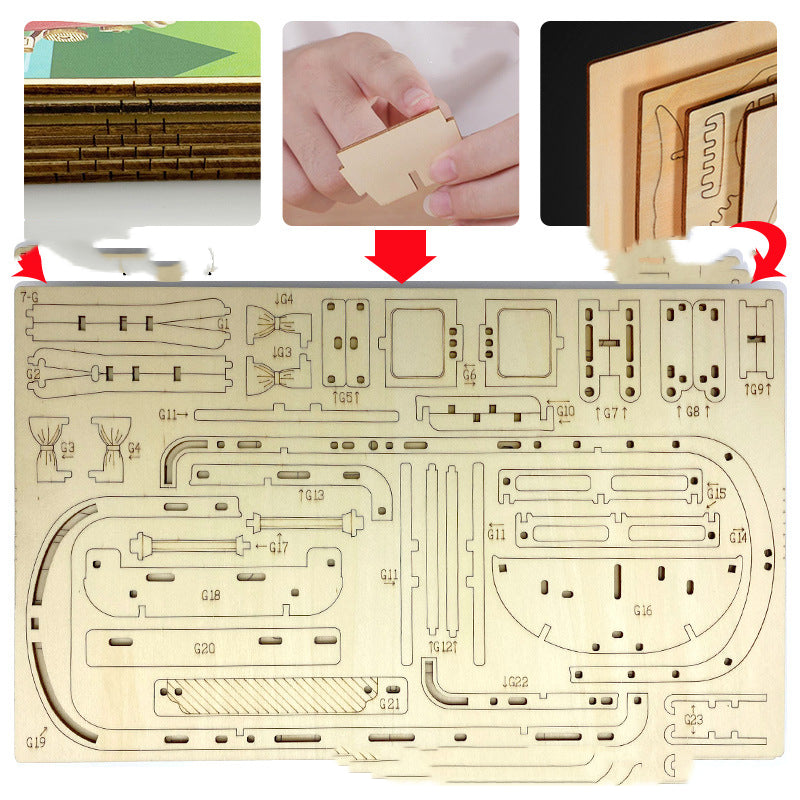 3D Holzpuzzle: Camper Modell zum Zusammenbauen – Bild 2 | LuxeStyle