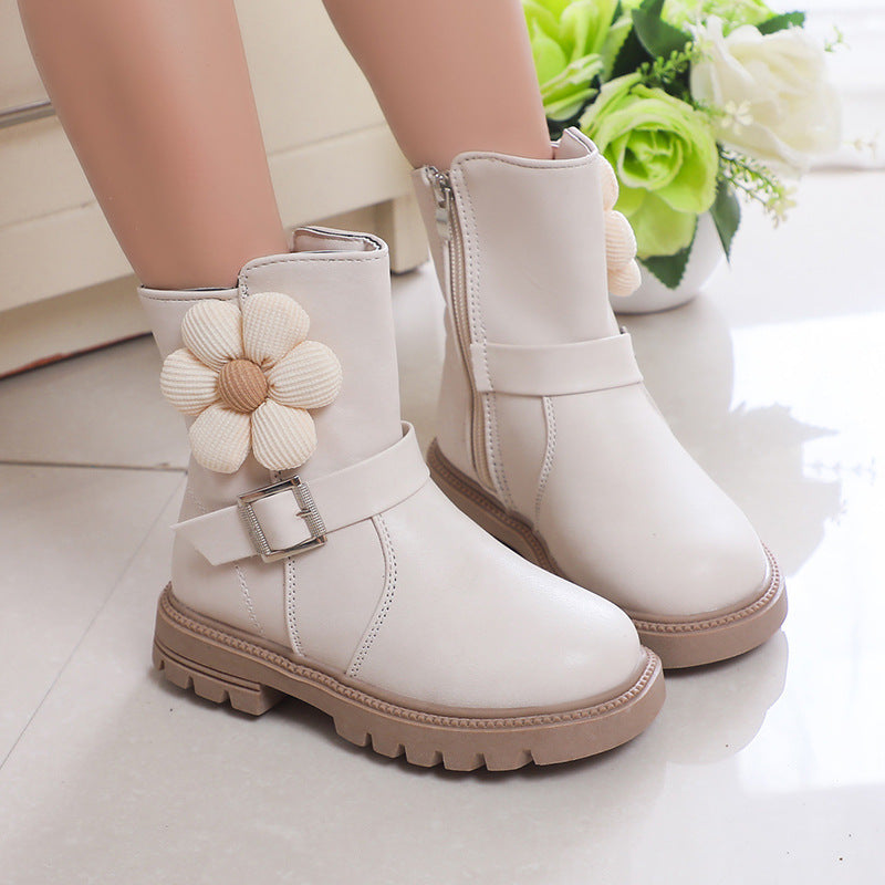 Weiche Blumenstiefel für Mädchen