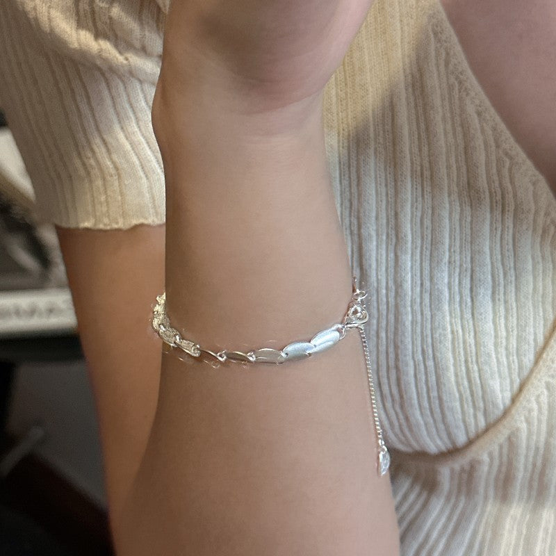 Mattes Retro-Armband aus 925er Silber – Bild 5 | LuxeStyle