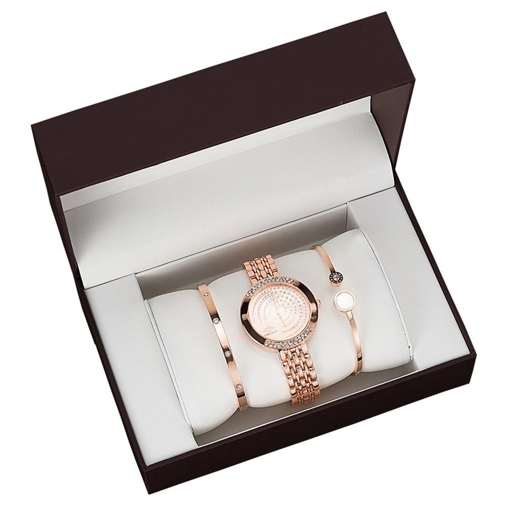 Atmosphärische Damenuhr Geschenkset