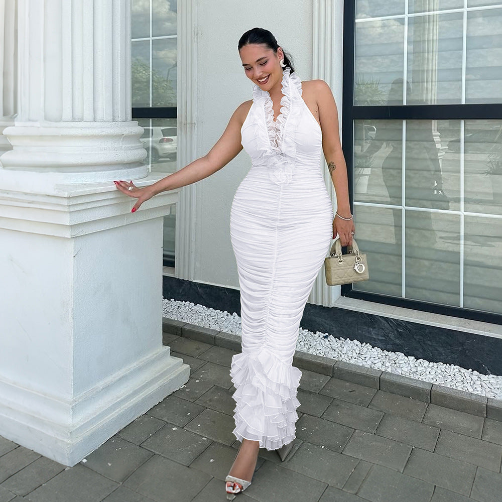 Halter-Abendkleid
