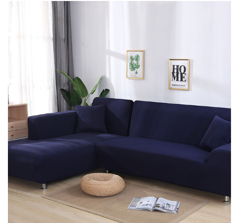 Ecksofa-Überzug, 2-teilig, elastisch – Bild 7 | LuxeStyle