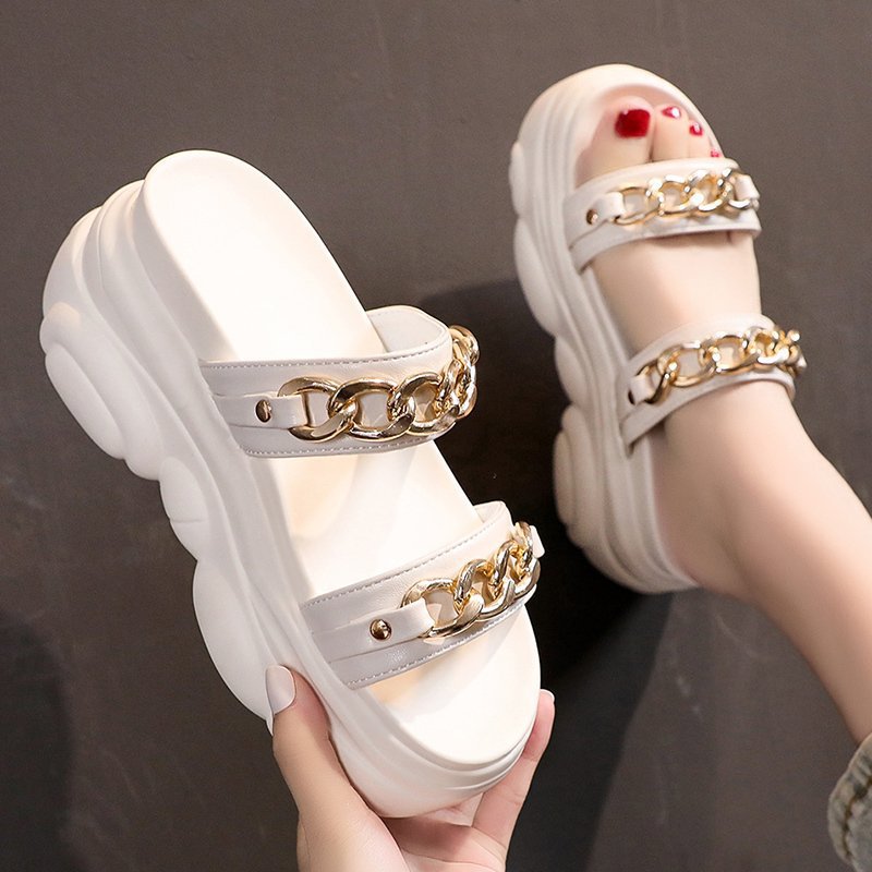 Platform-Ketten-Slipper für Damen – Bild 3 | LuxeStyle