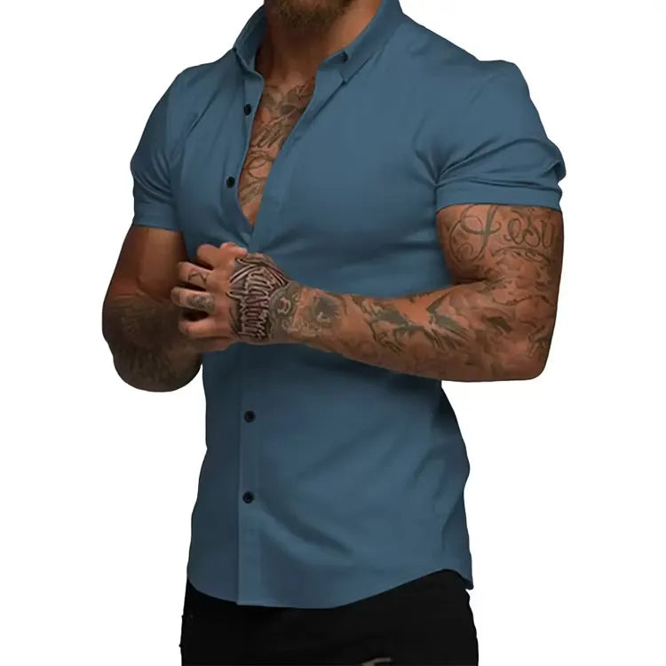 Herren Fitness-Shirt Kurzarm – Bild 2 | LuxeStyle