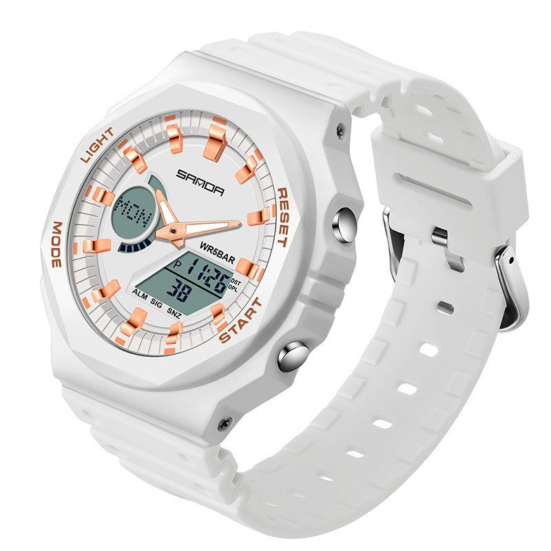Multifunktions-Sportuhr mit Doppeldisplay und 50m Wasserdicht