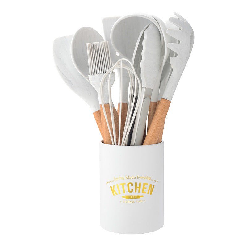 Marmoriertes Silikon Küchenhelfer-Set – Bild 5 | LuxeStyle