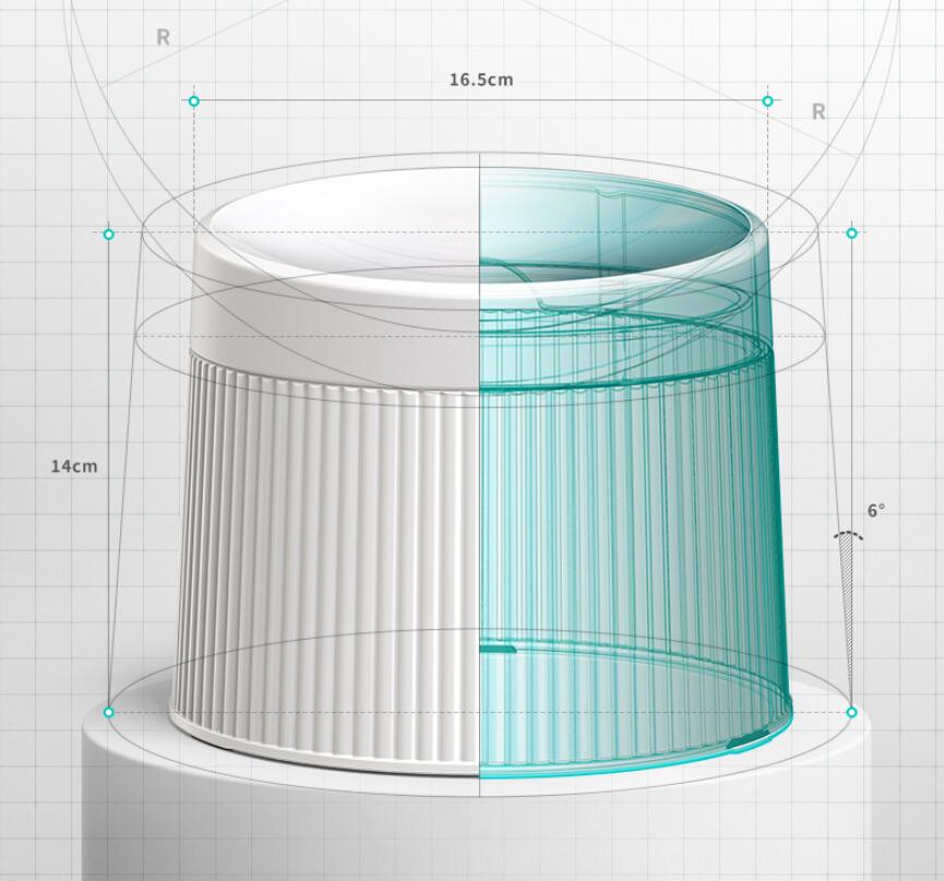 Geometrische Anti-Kipp Katzenschüssel mit Nackenschutz – Bild 7 | LuxeStyle