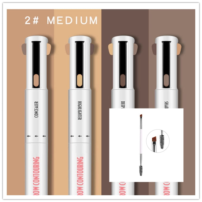 Brow Pencil Spinning Round – 3‑in‑1 Augenbrauenstift – Bild 7 | LuxeStyle