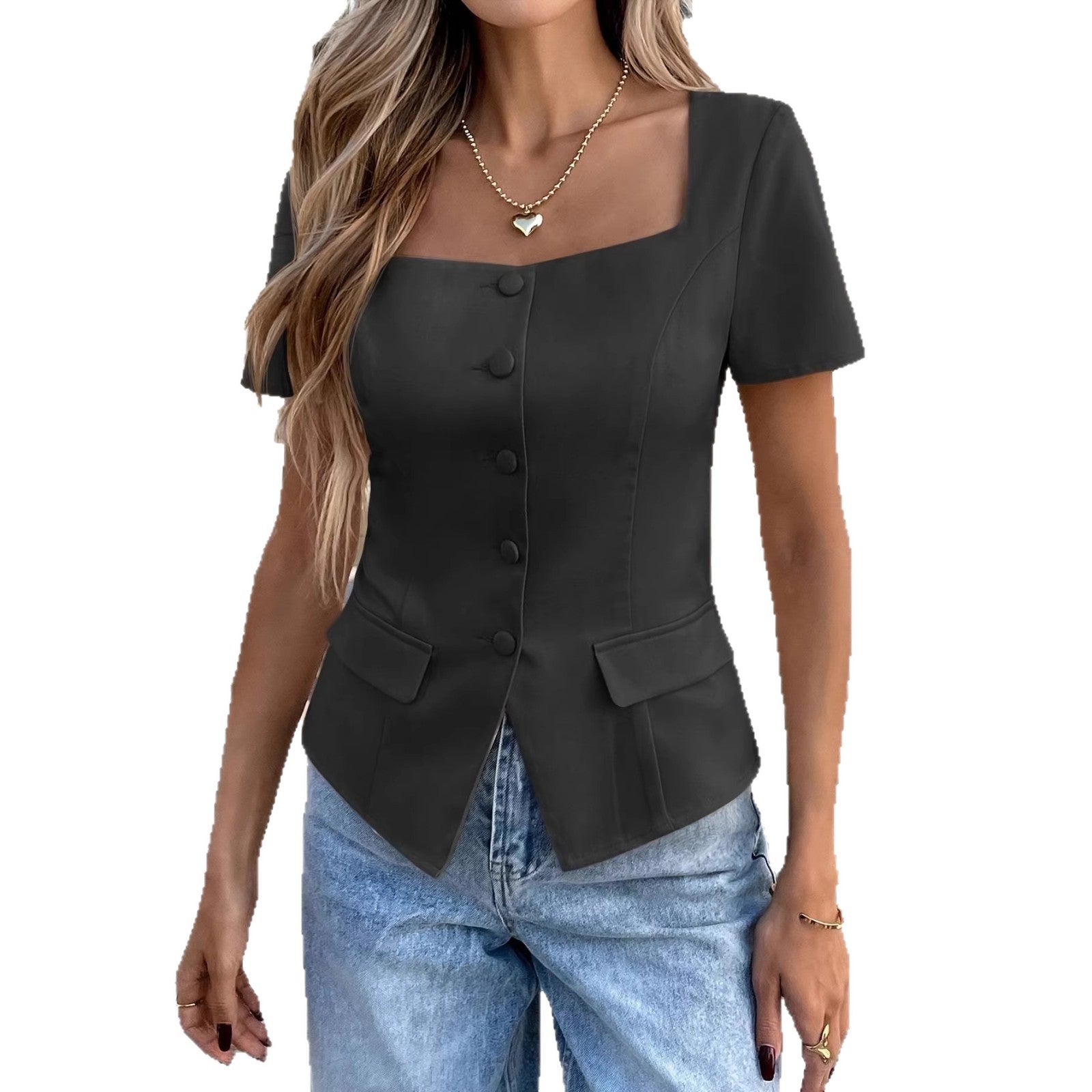 Elegantes ärmelloses Damen-Shirt