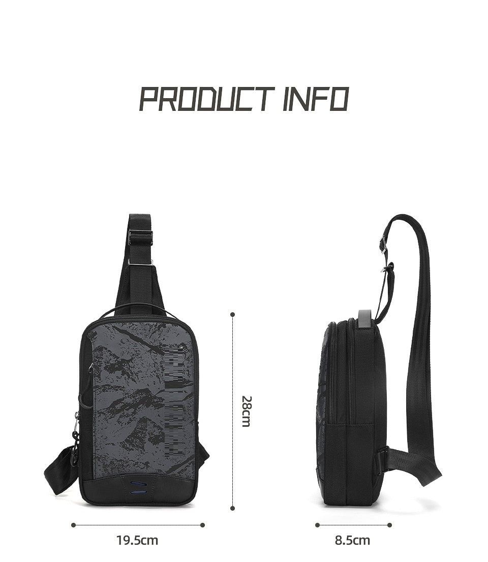 Leichte, stylische Camouflage-Brusttasche – Bild 8 | LuxeStyle