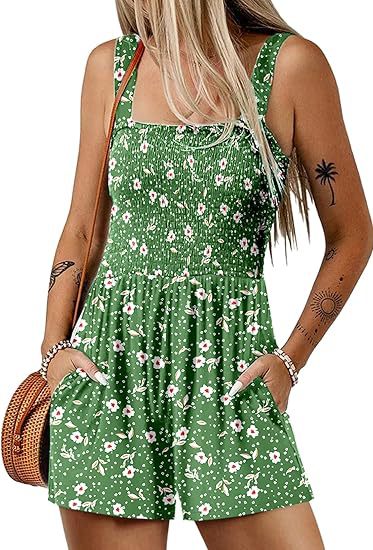 Damen Blumenprint Jumpsuit
