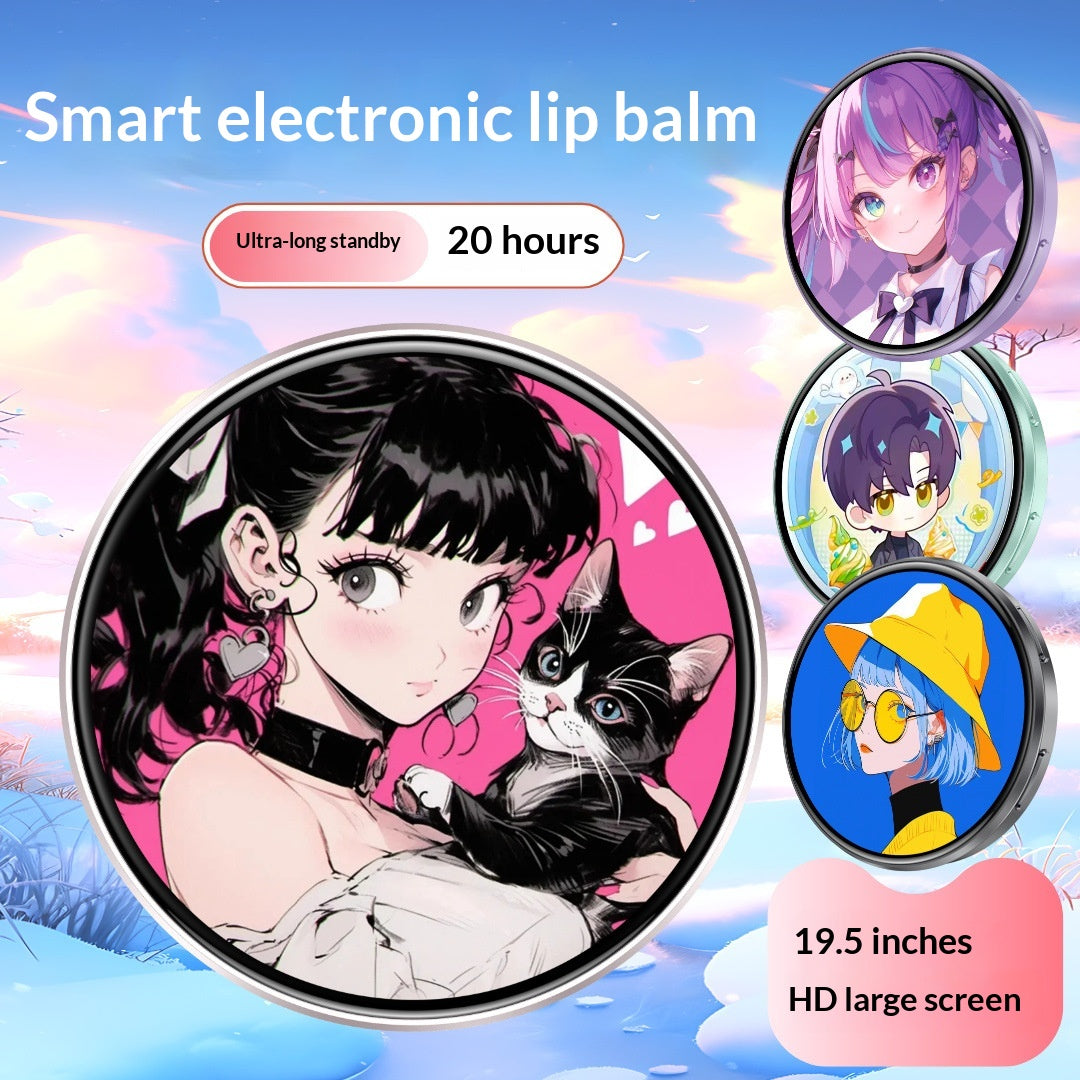 Elektronisches Anime-Badge mit Display