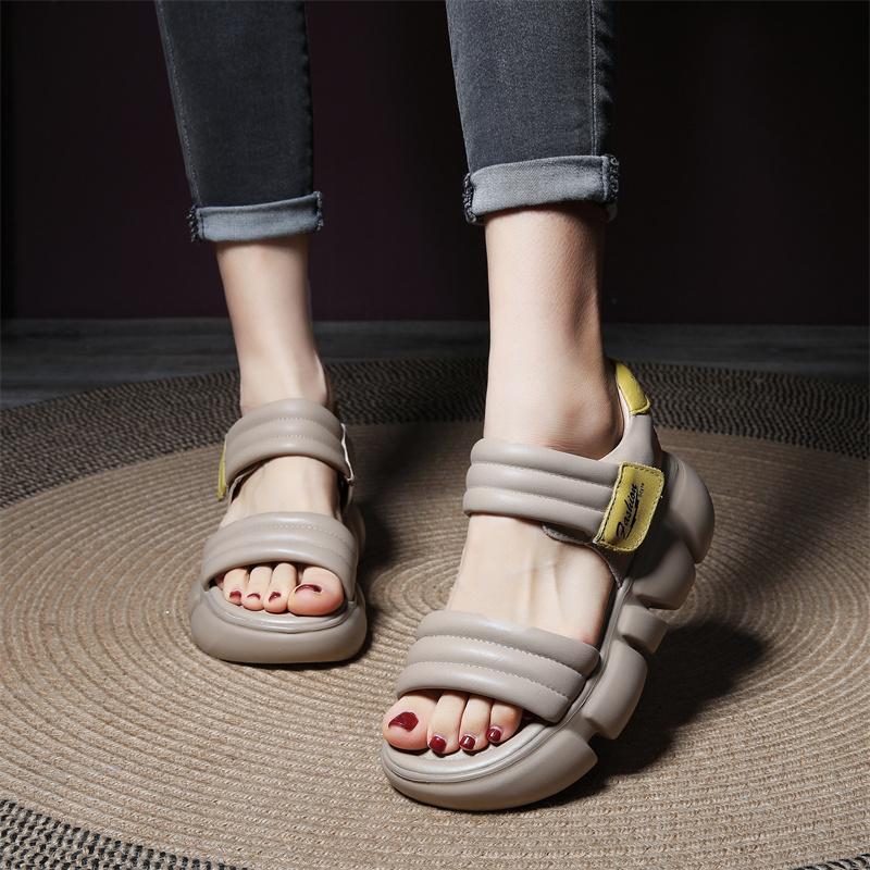 Offene Zehen Platform Sandalen mit rutschfester Sohle – Bild 5 | LuxeStyle
