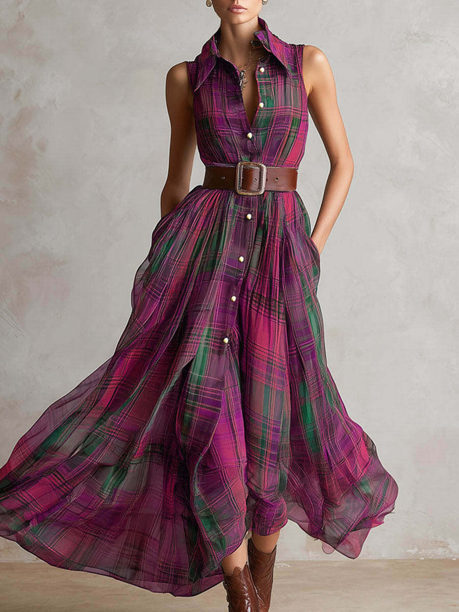Ärmelloses Midikleid mit offener Rückenpartie – Bild 4 | LuxeStyle