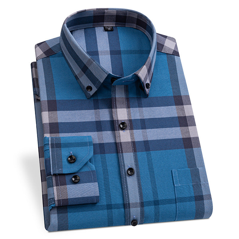 Gestreiftes Slim-fit Oxford Businesshemd für Herren – Bild 3 | LuxeStyle