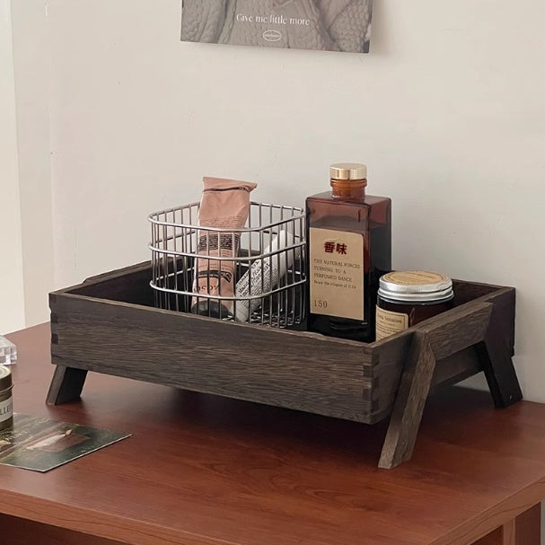 Rechteckiges Holz-Aufbewahrungstablett – Bild 2 | LuxeStyle