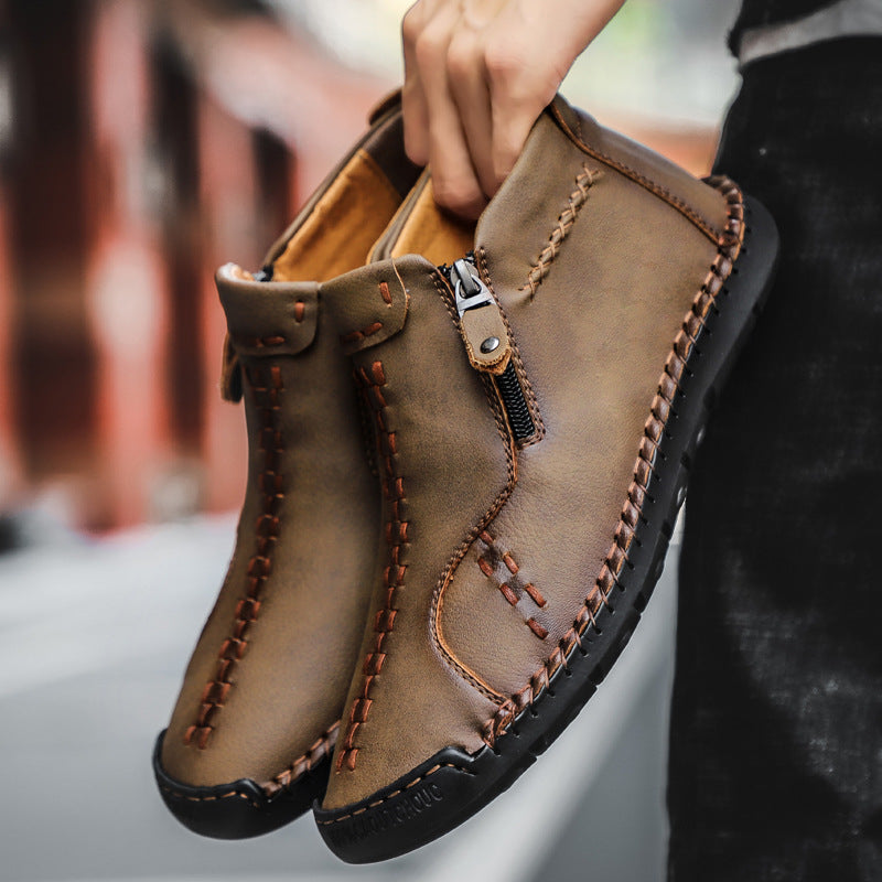 Handgenähte High-Top Herrenschuhe für Draussen – Bild 2 | LuxeStyle