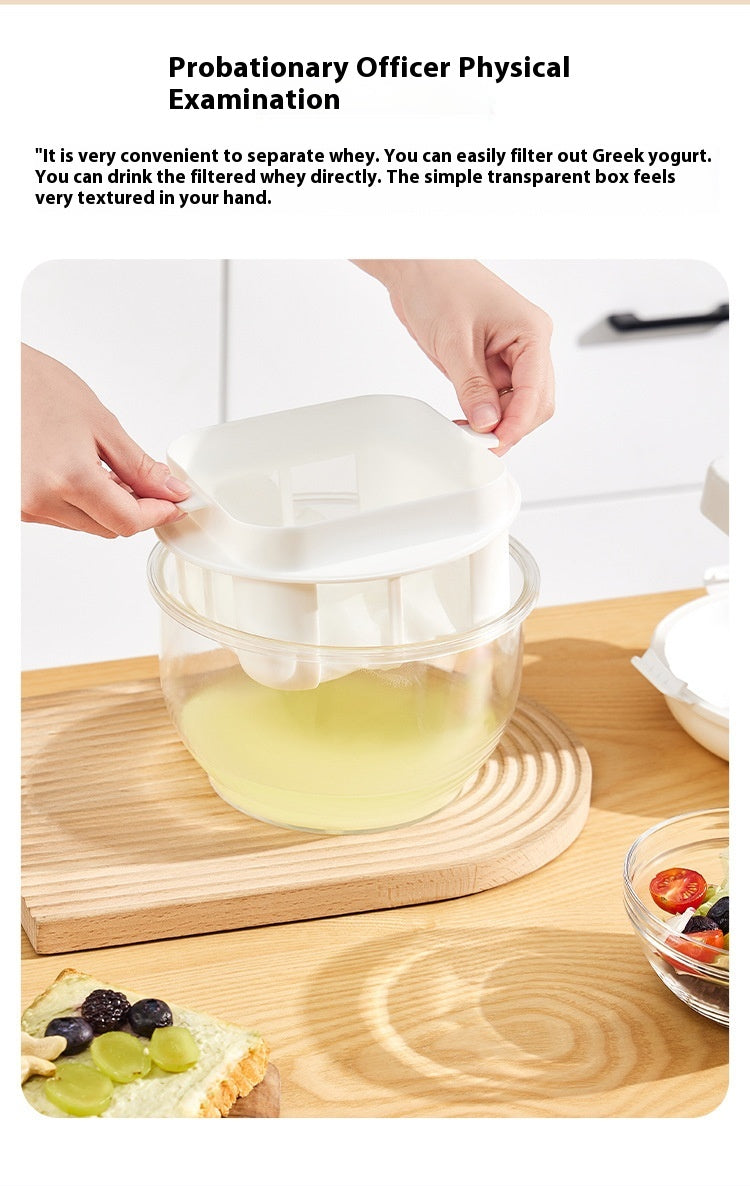 Joghurt-Molke-Filter aus Kunststoff