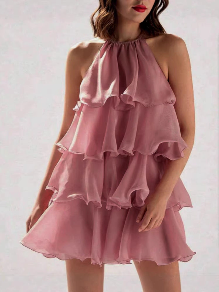 Ärmelloses Midikleid mit Neckholder – Bild 3 | LuxeStyle