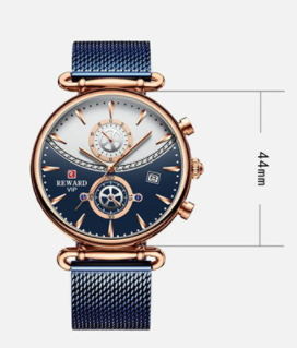 Analoguhr mit Edelstahlarmband | LuxeStyle