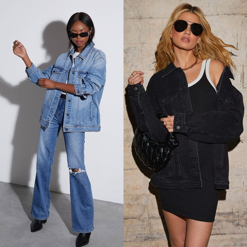 Leichte blaue Jeansjacke für den Alltag | LuxeStyle