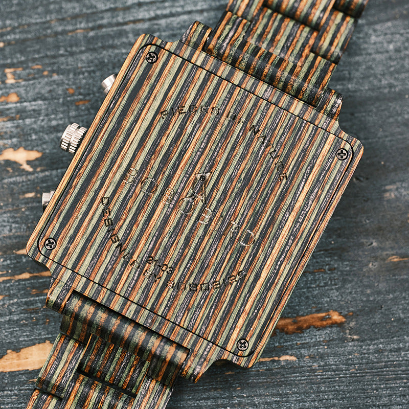Klassische Holz-Armbanduhr