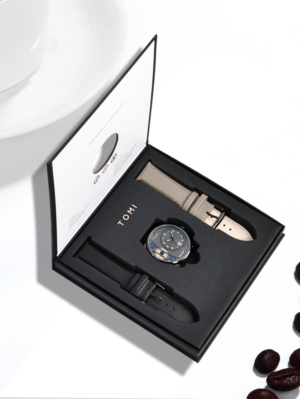Herrenuhr mit Wechselarmbändern im Geschenkset